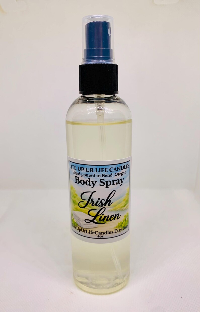 Long Lasting Body Sprays • Feminine • Luxurious • Fruity • Floral • Clean • Laundry Scents Irish Linen