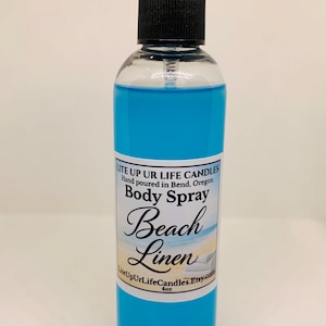 Long Lasting Body Sprays • Feminine • Luxurious • Fruity • Floral • Clean • Laundry Scents Beach Linen