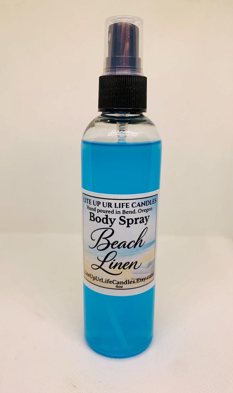 Long Lasting Body Sprays • Feminine • Luxurious • Fruity • Floral • Clean • Laundry Scents Beach Linen