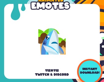 Animated Left Shark Hype Emote Meme | for Twitch, Discord and more! | Cute Katy Perry Shark Costume Emote