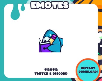 Animated Shark Notes Emote | for Twitch, Discord and more! | Cute Shark taking notes