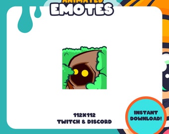 Animated Hiding Robed Creature | for Twitch, Discord and more! | Lurking Emote