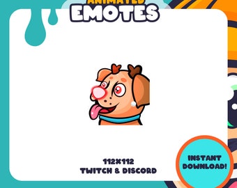 Animated Dog Reindeer Red Nose Emote | Twitch, Discord, Youtube, TikTok Streaming | Golden Labrador Lab Doge Happy HYPE