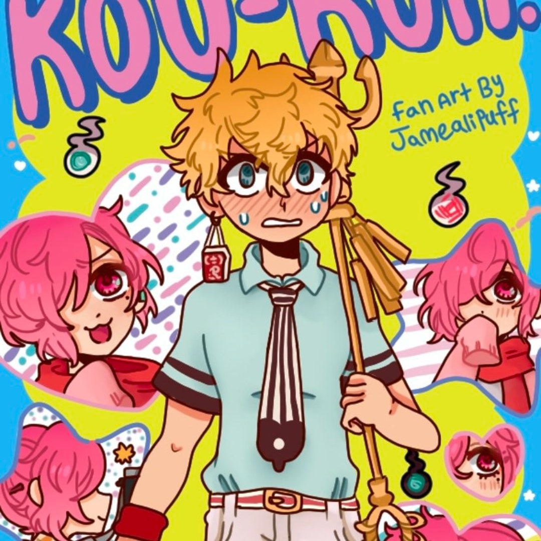 Toilet Bound Hanako Kun Go for It Kou Kun Mitsukou Art Print Etsy