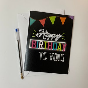 Birthday Card Set (5) | Blank inside| Fun birthday greeting