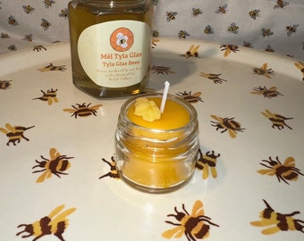 Beeswax Candle in Glass Jar (Mini)