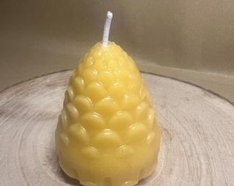 Pinecone Shaped Candle - 100% Beeswax