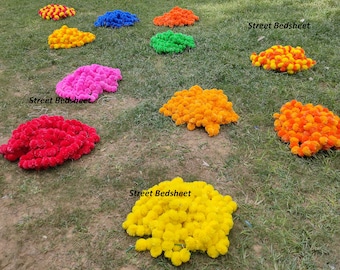 Wholesale Lot of Marigold Garlands, Outdoor Wedding, garden Wedding Decorations, Colorful garlands, Christmas Day Special Sale Gift For Her,