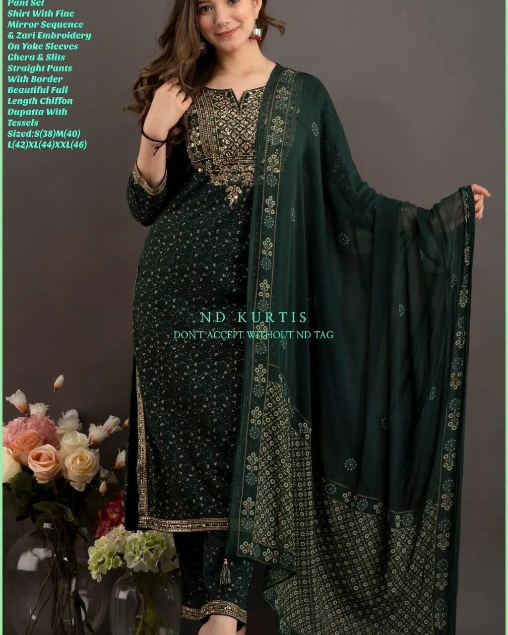 Kurtis with cheap attached dupatta