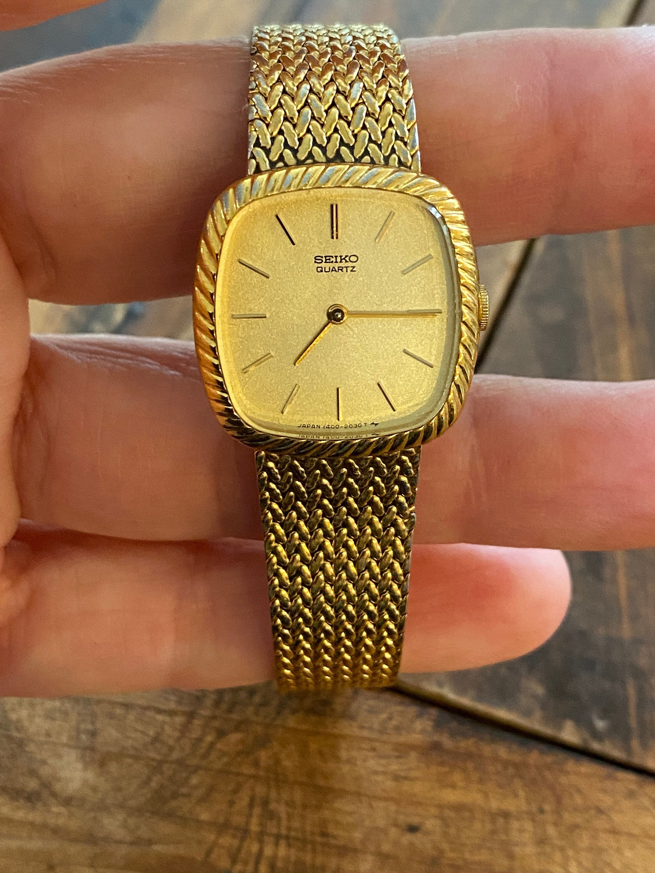 Vintage Ladies Seiko Quartz Watch. 1980s Model 1400-6159. 22mm - Etsy