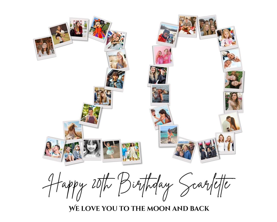 Personalised 20th Birthday Card Large Or Giant 20 Birthday Card For Boy Girl Son Daughter - View #5