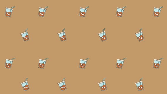 Iced Coffee Desktop Wallpaper - Etsy