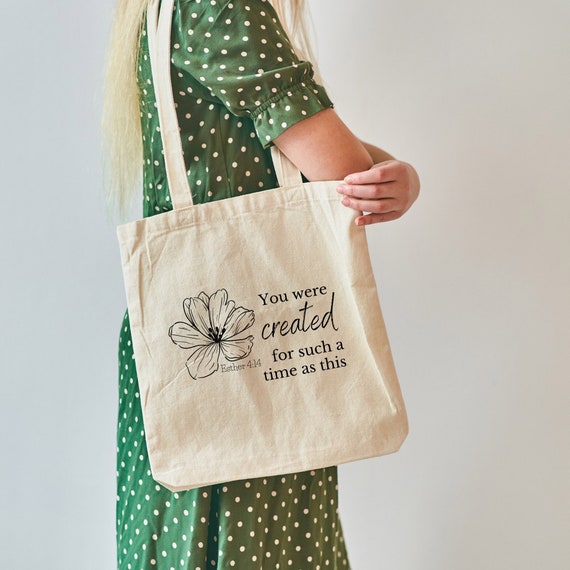 Ester 4:14 Tote Bag, Christian Tote Bag, Gift for Her