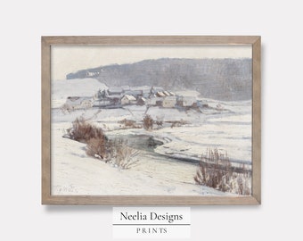 River to Skate Away On | Vintage Painting | Digital Print Wall Decor | PRINTABLE | 192