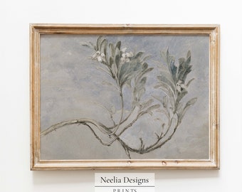 Winter Snow Berry Drawing | Vintage Sketch | Digital Print Wall Decor | PRINTABLE | 092