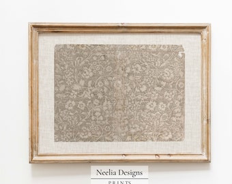 Neutral Vintage Wallpaper Pattern | Vintage Pattern | Digital Print Wall Decor | PRINTABLE | 101