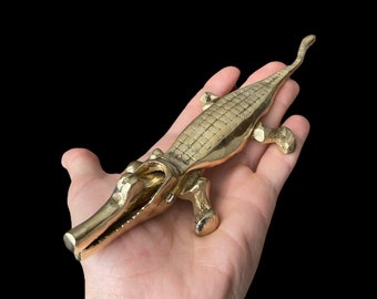 Crocodile NUTCRACKER, Solid Brass Nutcracker, House Gift ,Wedding gift , Unique Kitchen Tools, Cute Housewarming Gift Idea