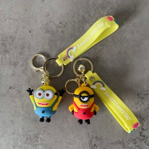 Minions | 3D Keyring | Blue & Red