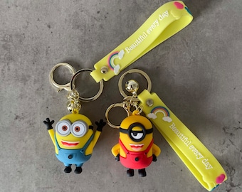 Minions | 3D-sleutelhanger | Blauw rood