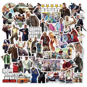GTA Grand Theft Auto SAN ANDREAS Logo Vinyl Car Stickers Umper Window  Classic Game Grand Theft Vice City Glue Waterproof Sticker