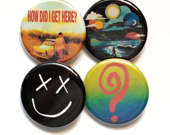 Louis Tomlinson Pin Button Badge Set: How Did I Get Here - 1.25"