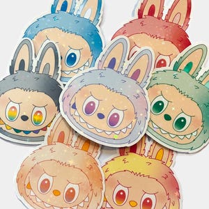 LABUBU Stickers - Monster, Laptop Decal, Big Into Energy