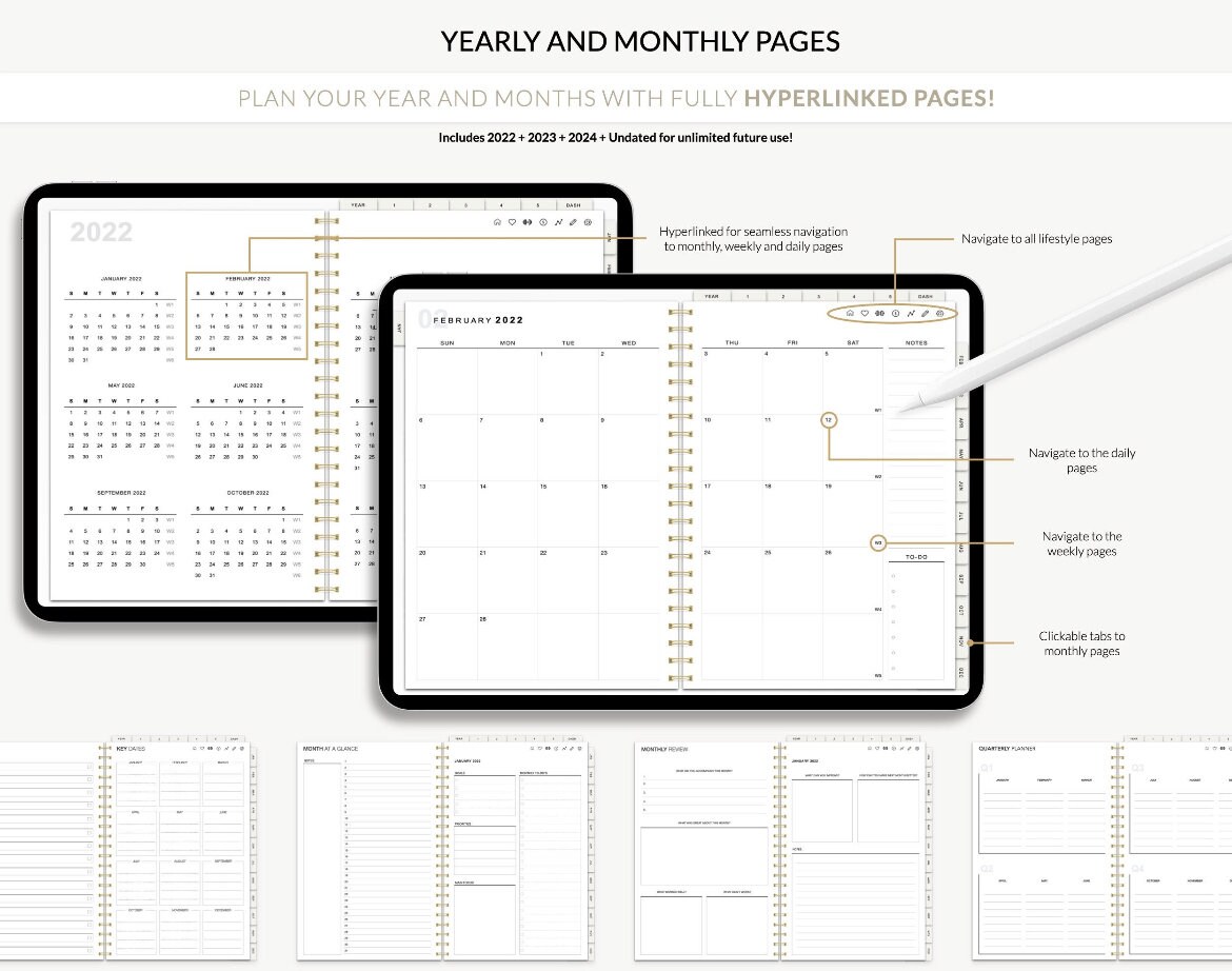 Digital Planner Goodnotes Planner Ipad Planner Notability Etsy Canada