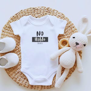 Lateinisch sagen Bebe Body Spanier Bebecito Shirt Baby Shower Geschenk Ankündigung Niedlich Spanisch offenbaren Lustig Neugeborene 1Stk