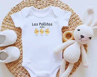 Los Pollitos Bodysuit | Spanish Baby Song, Hispanic Infant Shirt