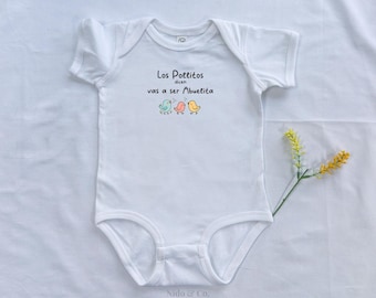 Los Pollitos Dicen Baby Bodysuit | Spanish Pregnancy Announcement | Abuelita Reveal Shirt