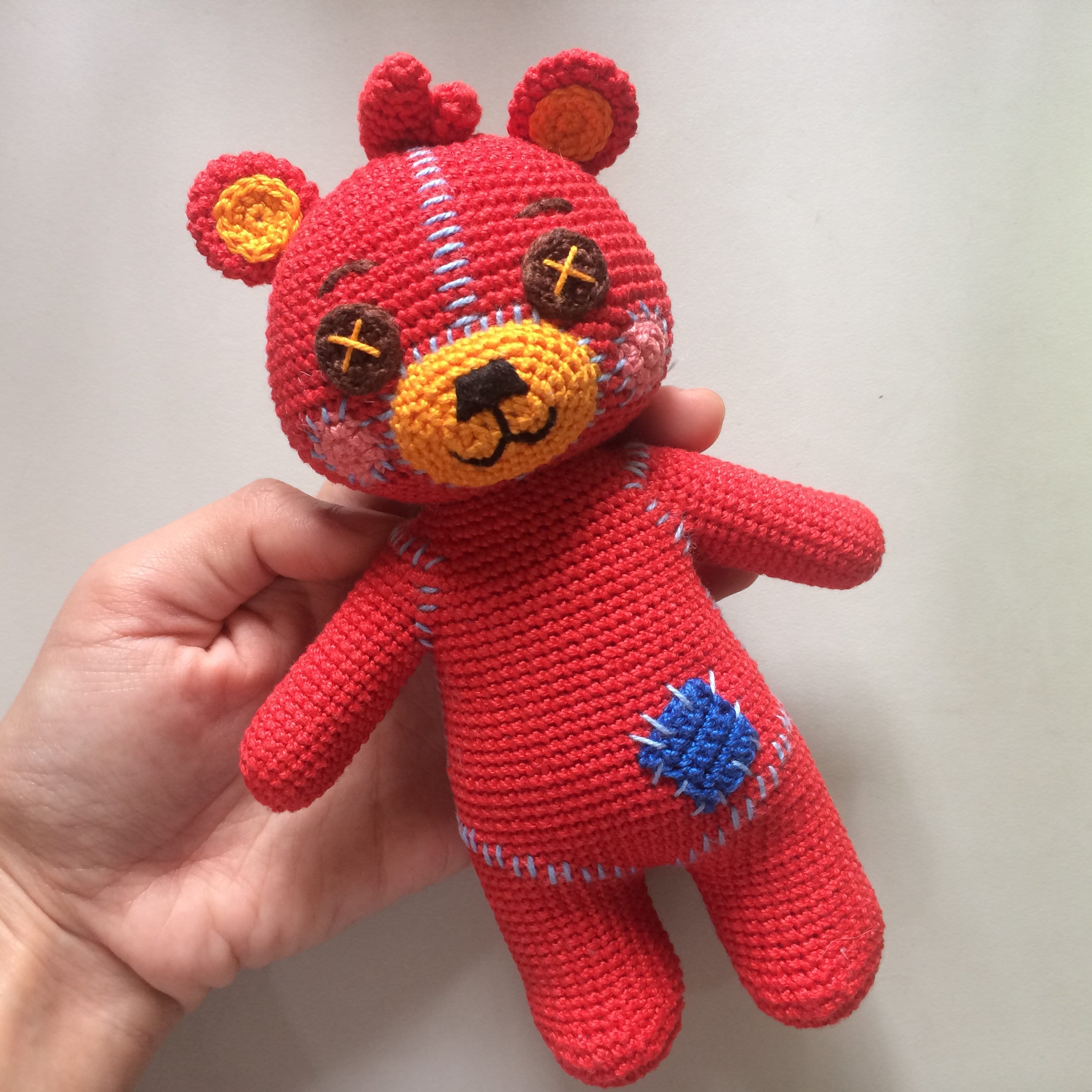 Teddy Red Bear Boba digital Crochet Pattern ONLY Etsy Canada