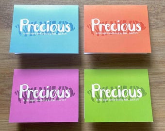 Preciosas tarjetas plegables con versículos bíblicos cristianos, juego de 4, interior en blanco. Estampado de tigre.