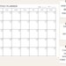 Monthly Calendar Planner Editable Template, Blank Monthly Calendar ...