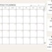 Monthly Calendar Planner Editable Template Blank Monthly - Etsy