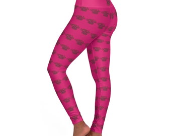 Unieke Ink'd Brass Knuckle traditionele yoga-legging met hoge taille