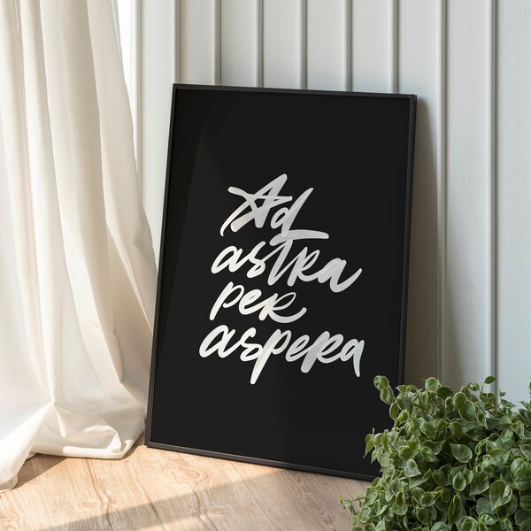 Ad Astra per Aspera Poster - Etsy