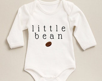 Little Bean Coffee Baby Outfit, Newborn Unisex Baby Onesies®, Minimalist Baby, Cute Baby Onesie®