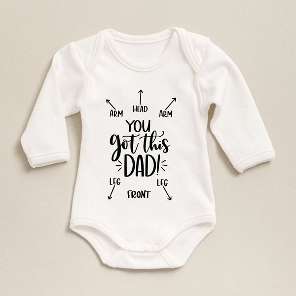 You Got This Dad Onesie®, I Love My Dad Onesie®, Hello Daddy Onesie®, Cute Baby Onesie®, Organic Baby Onesie®