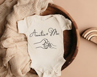 Auntie + Me Onesie®, Cute Auntie Gift, Baby Announcement Gift, Baby Shower Gift, First Aunt Gift, Baby Announcement Onesie®, Gift Idea