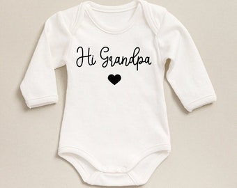 Hi Grandpa Onesies® Hello Grandpa Onesies®, I Love My Grandpa, Cute onesie®, Grandpa's Boy, Grandpa's Girl, I Love My Grandparents