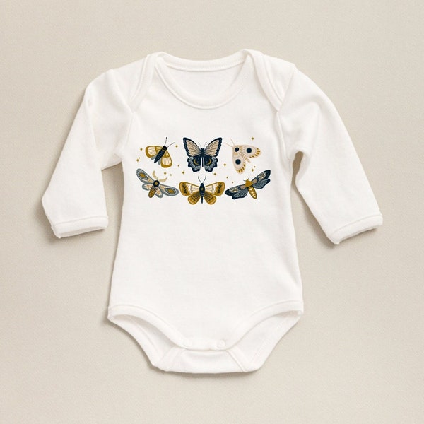 Butterfly Onesie®, Spring Natural Baby Onesie®, Cute Baby Bodysuit