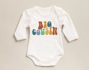 Big Cousin Baby Onesie® , Boys Bodysuit, Matching Cousin Natural Onesie®