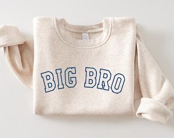 Big Bro Toddler Sweatshirt, Big Brother, Big Bro Shirt, Big Brother Gift, Pregnancy Reveal, Toddler Shirt, Birth Announcement, Big Bro