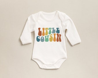 Little Cousin Baby Onesie®, Retro Baby Bodysuit, Unisex Baby Onesie®