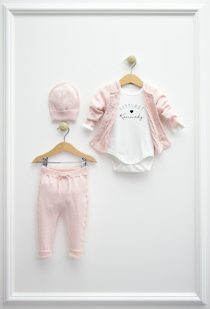 Personalized Last Name Onesie Baby Gift Set Etsy