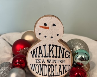 Boneco de neve do país das maravilhas do inverno