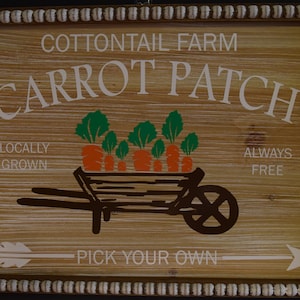 Cottontail Farm Carrot Patch - Wall Decor