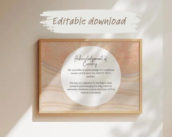 Aboriginal Art Downloadable Print Acknowledgment of Country
