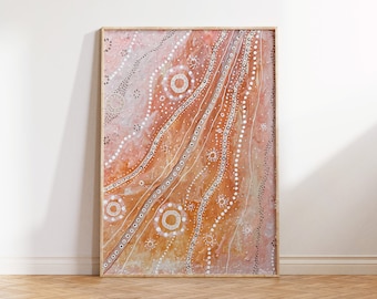 Digital Aboriginal Art Print