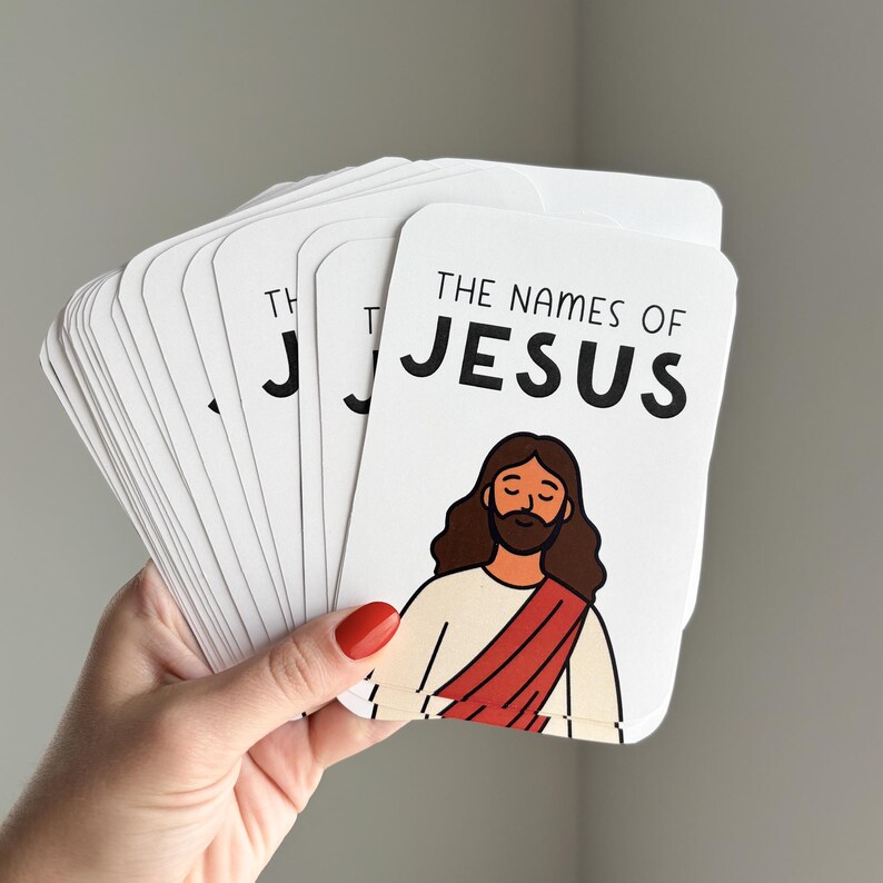 A-Z Christian Alphabet Flashcards | Names of Jesus | Printable Kids ...